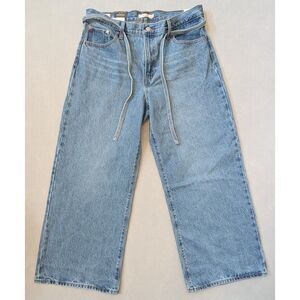 NWT Levi's Premium XL Baggy Straight Women's Jeans Medium Wash 32x31